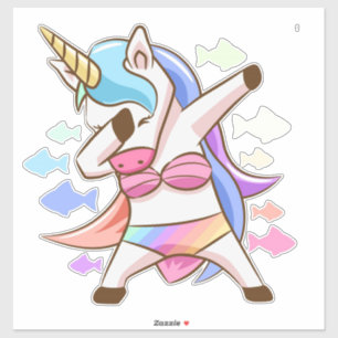 Dabbing Eenhoorn Sticker