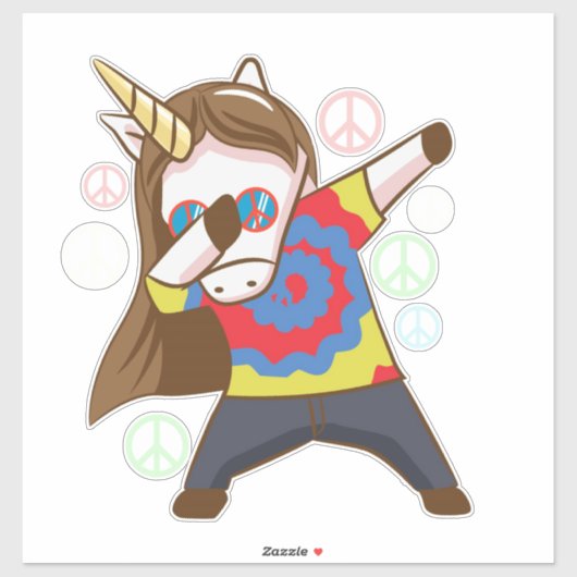 Dabbing Eenhoorn Sticker (Vel)