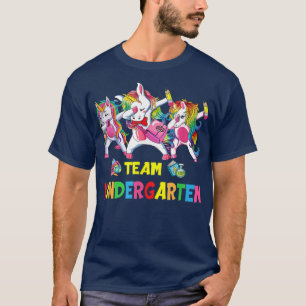 Dabbing Eenhoorn Team Kleuterleidster Student  T-shirt
