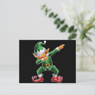 Dabbing Elf Costume-kerstfeestdagen Feestdagenkaart