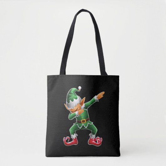 Dabbing Elf Costume-kerstfeestdagen Tote Bag (Voorkant)
