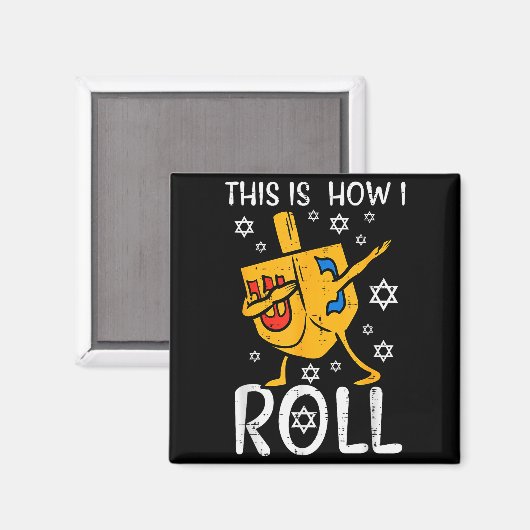 Dabbing Elf Squad Christmas Matching Family Men Bo Magneet (Voorkant / Achterkant)