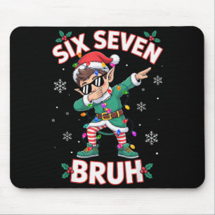 Dabbing Elf Zes Zeven Bruh Kerstmis 67 Meme Kerst Muismat