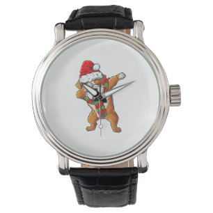 Dabbing English Bulldog kerstcadeaus Kinder Horloge