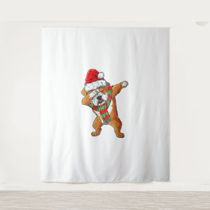 Dabbing English Bulldog kerstcadeaus Kinder Wandkleed
