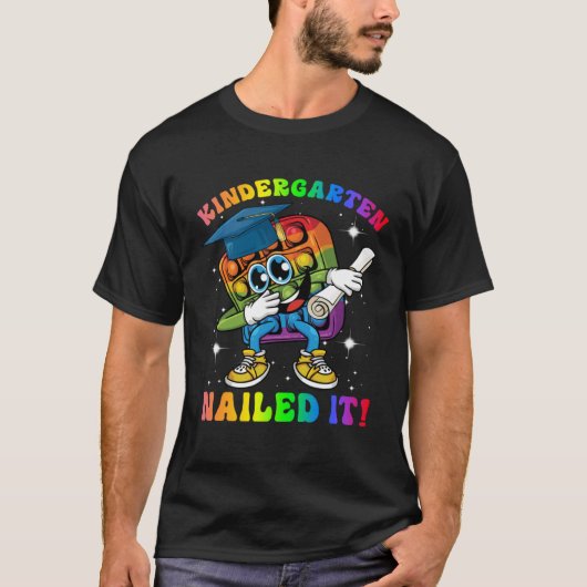 Dabbing Fidget Toy Kindergarten Nailed It Graduati T-shirt (Voorkant)