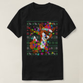 Dabbing Fo Fairy Lights Ugly Christmas Sweater Cos T-shirt (Design voorkant)