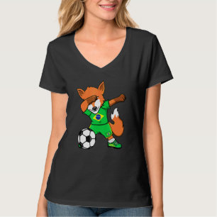 Dabbing Fox Brazil Soccer Fans Jersey Braziliaanse T-shirt