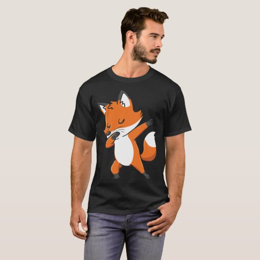 Dabbing Fox for Fox T-shirt (Voorkant volledig)