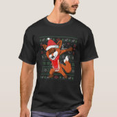 Dabbing Fox Ugly KerstSweater Funny Party Cos. T-shirt (Voorkant)