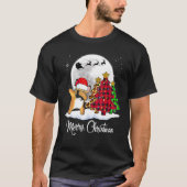 Dabbing Franse Bulldog Dab Dog Kerstboom Kerstmis T-shirt (Voorkant)