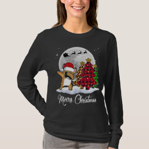 Dabbing French Bulldog Dab Dog kerstboom Funn T-shirt