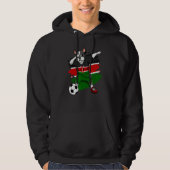 Dabbing French Bulldog Kenya Soccer Fans Jersey Fo Hoodie (Voorkant)