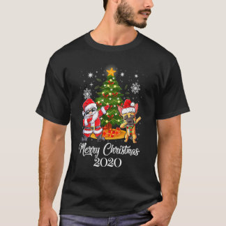 Dabbing French Bulldog Kerstkerstmis T-shirt