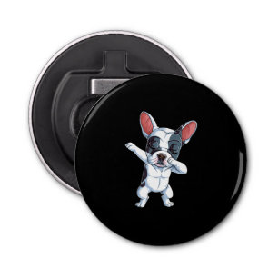Dabbing French Bulldog Kinder Boys Hondenliefhebbe Button Flesopener