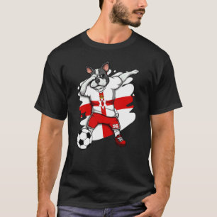 Dabbing French Bulldog Northern Ireland Soccer Fan T-shirt