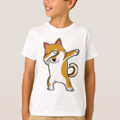 Dabbing Funny Shiba Inu Shirt (Voorkant)