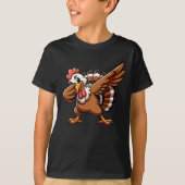 Dabbing Funny Turkey T-shirt (Voorkant)