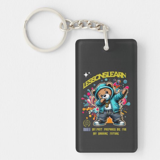DABBING FUTURE LESSONS LEARN Acrylic Keychain (Voorkant)