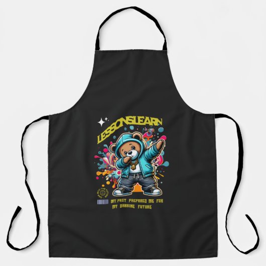DABBING FUTURE LESSONS LEARN All-Over Print Apron Schort (Voorkant)