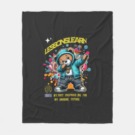 DABBING FUTURE LESSONS LEARN Fleece Blanket Deken