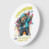 DABBING FUTURE LESSONS LEARN Wall Clock Grote Klok (Hoek)