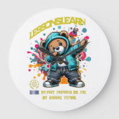 DABBING FUTURE LESSONS LEARN Wall Clock Grote Klok (Voorkant)