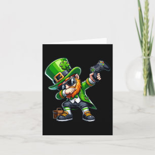 Dabbing Gamer Leprechaun Dab Dans St Pattys St Pa Kaart