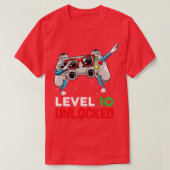 Dabbing Gaming Controller videoggamer leeftijd 10  T-shirt (Design voorkant)