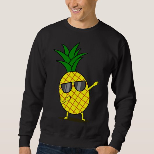 Dabbing gele ananas - schar grappig dansen fruit trui (Voorkant)
