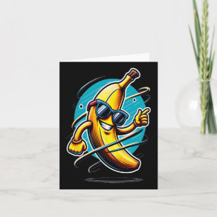 Dabbing gele banaan met zonnebril - DAB Dancing F Kaart