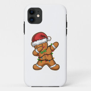 Dabbing Gemberkoek Boom Licht Kerstmis Case-Mate iPhone Case