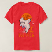 Dabbing Ghost, Halloween, Oranje maan, Boo Crew 15 T-shirt (Design voorkant)