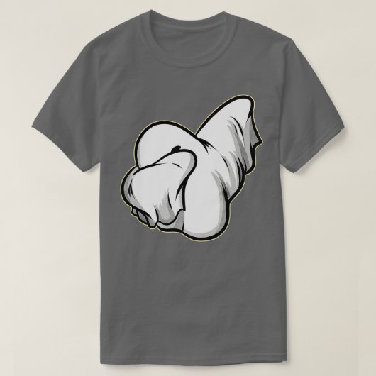 Dabbing Ghost on Halloween T-shirt (Design voorkant)