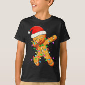 Dabbing Gingerbread Christmas  T-shirt (Voorkant)