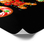 Dabbing Gingerbread Man 67 Meme Candy Christmas Sw Poster (Hoek)