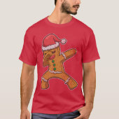 Dabbing Gingerbrood Man Dab T-shirt (Voorkant)