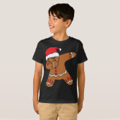 Dabbing Gingerbrood Man Gingerdab Kerstmis Da T-shirt (Voorkant volledig)
