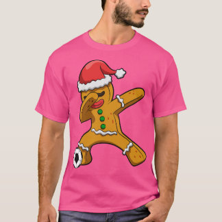 Dabbing Gingerbrood Man kerst T-shirt