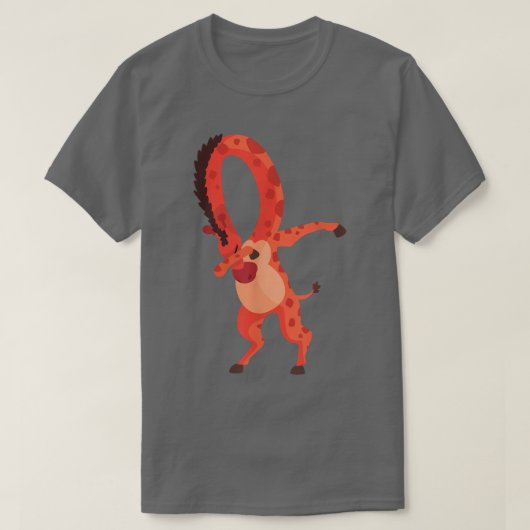 Dabbing Giraffe Dansende Verjaardagscadeau T-shirt (Design voorkant)