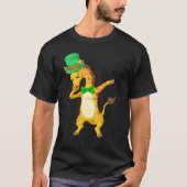 dabbing giraffe st patricks day t-shirt (Voorkant)
