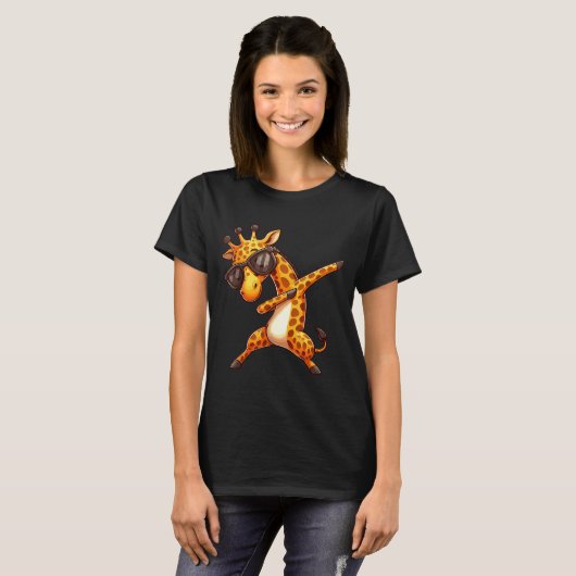 Dabbing Giraffe  T-shirt (Voorkant volledig)