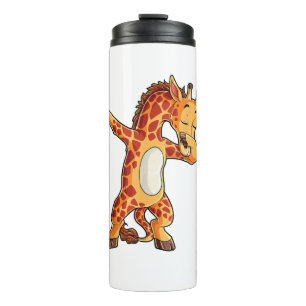 Dabbing Giraffe T shirt Giraffes Funny Dab Dance T Thermosbeker