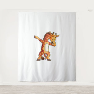 Dabbing Giraffe T shirt Giraffes Funny Dab Dance T Wandkleed