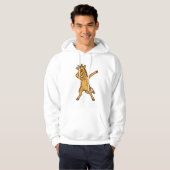 Dabbing Giraffe Vintage Gravure T-Shirt Ontwerp_1 (Voorkant volledig)