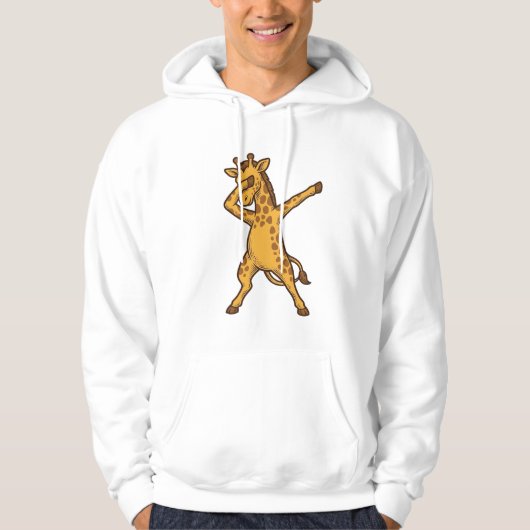 Dabbing Giraffe Vintage Gravure T-Shirt Ontwerp_1 (Voorkant)
