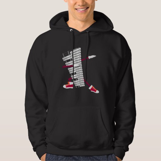 Dabbing Glockenspiel Percussion Ensemble Glockensp Hoodie (Voorkant)