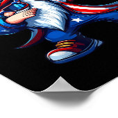 Dabbing Gnomes 4 juli, Memorial Day Amerikaans Poster (Hoek)