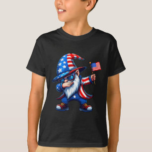 Dabbing Gnomes 4 juli, Memorial Day Amerikaans T-shirt