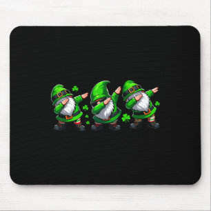 Dabbing Gnomes St. Patricks Day Ierse Jig Celebrat Muismat